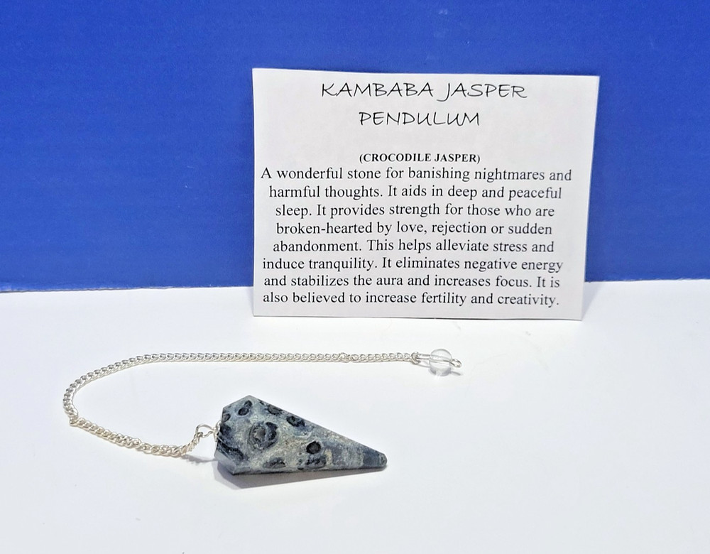 Vintage Kambaba Jasper Pendulum for Dowsing