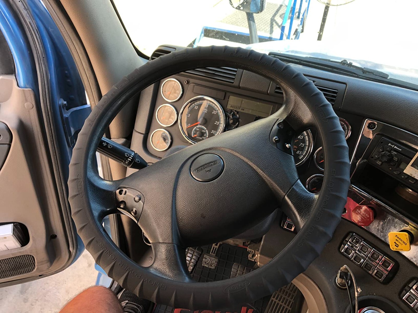 Silicone Semi-Truck Steering Wheel Cover Fits 16" 17" 18" 19" Maximum Grip