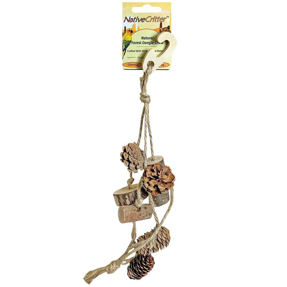 NativeCritter Natural Pinecone Hanging Chew for small animals