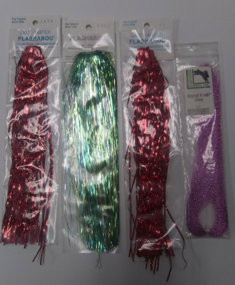 Hareline asst Flashes - 4 pack  - New