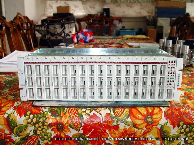 USED SPECTRON INRANGE UDPU2403 V35 MODEM PATCH PANEL FREE SHIPPING!