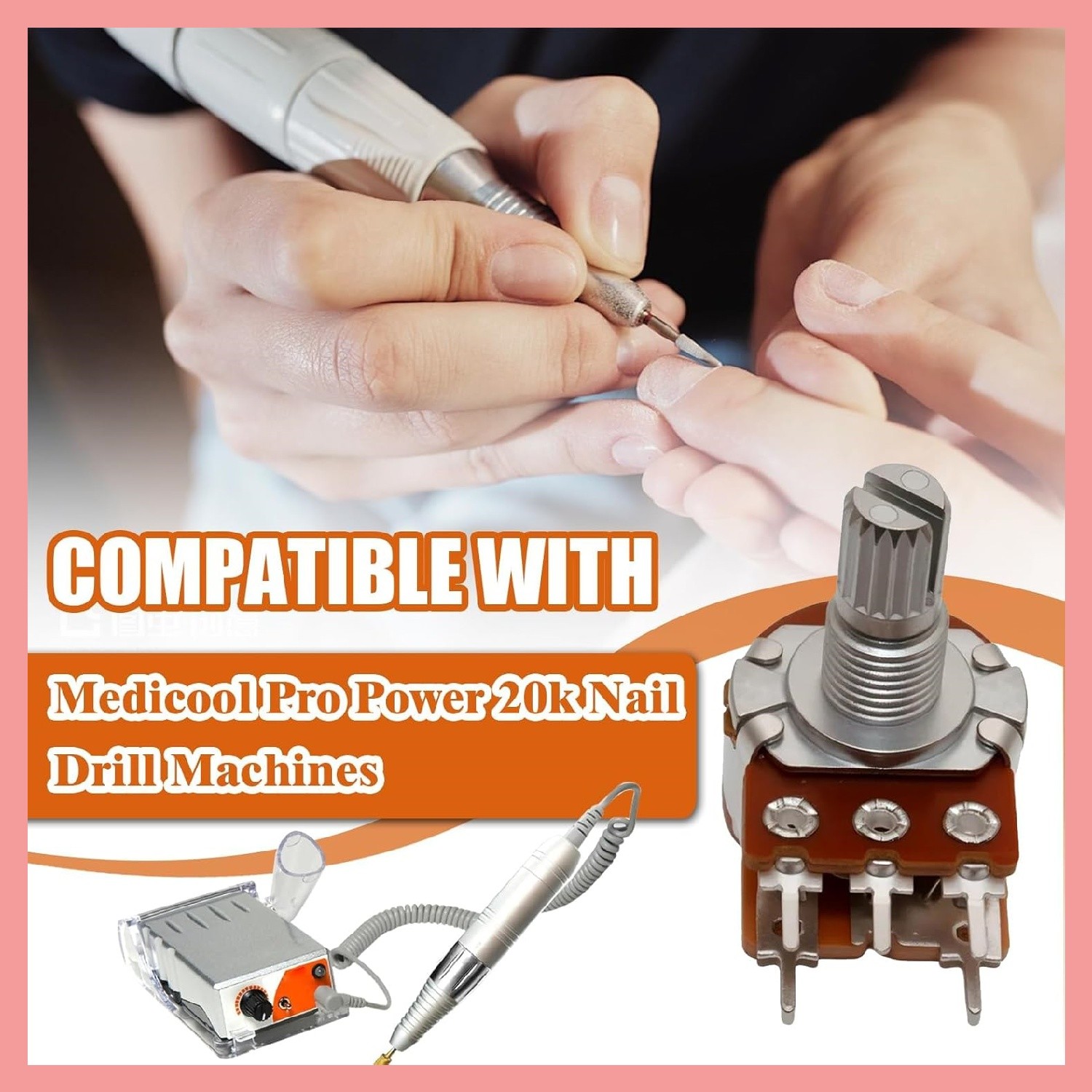 B20K Control Board Speed Knob For Medicool Pro Power 20k Nail Drill Machines New