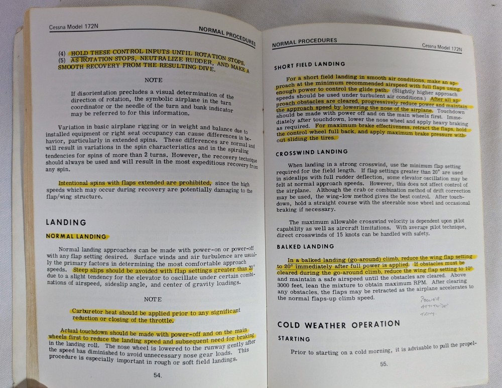 CESSNA SKYHAWK 172 GROUND SCHOOL HANDBOOK