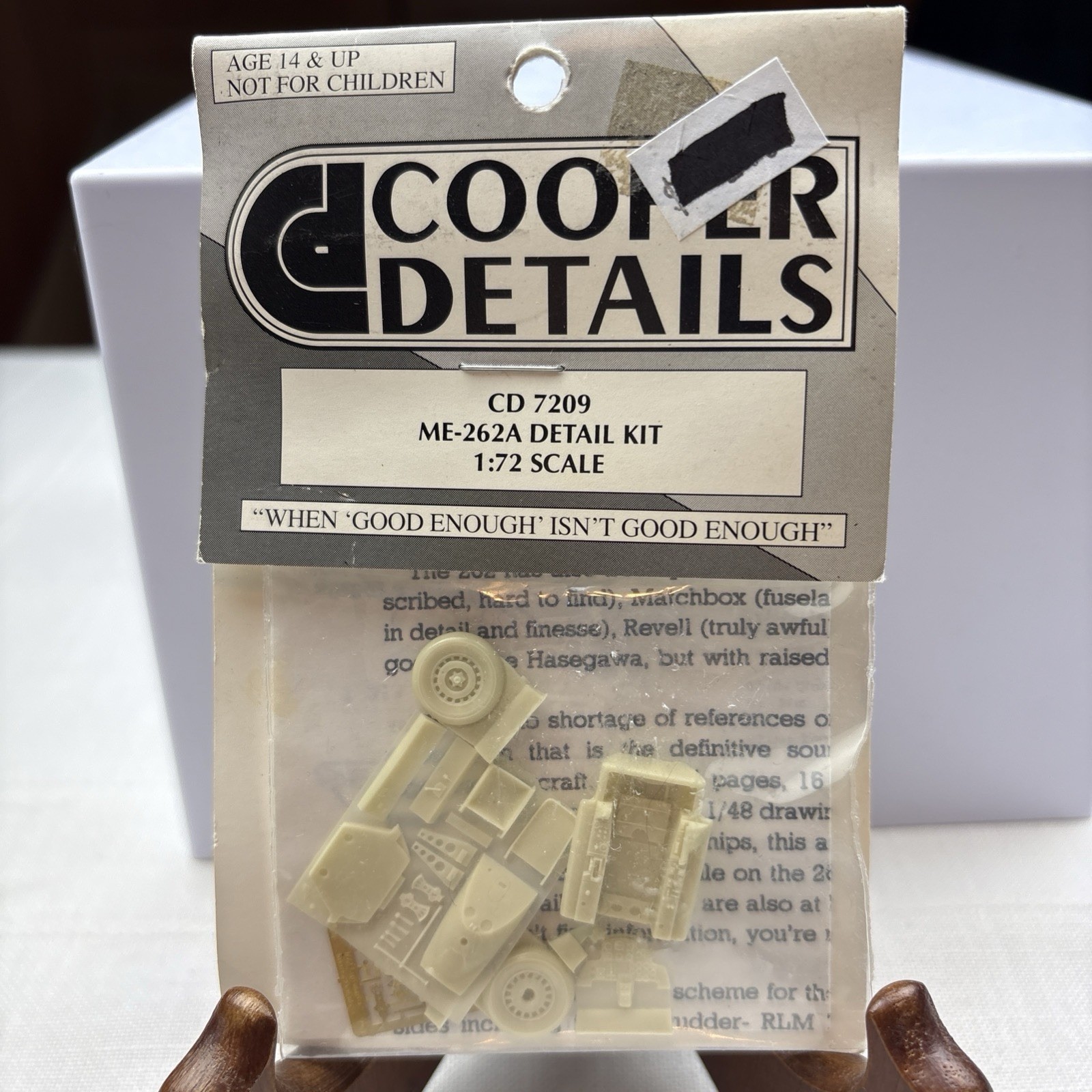 Cooper Details CD7209 1/72 ME-262A Detail Set NOS
