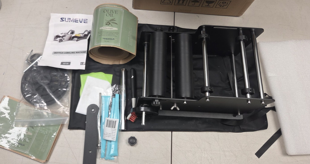 Manual Round Labeling Machine, Bottle Label Applicator #1650P R1