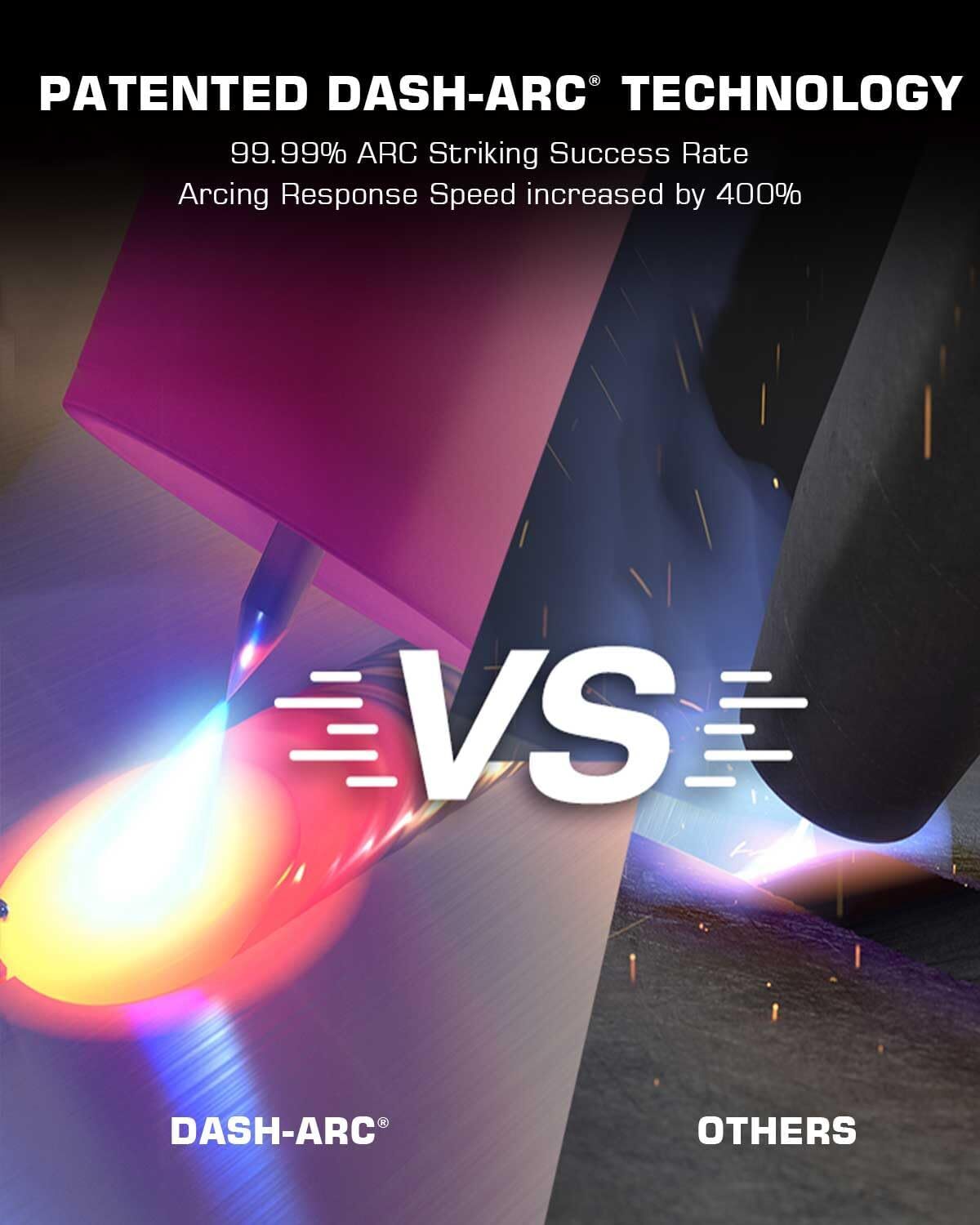 7-IN-1 TIG Welder TIG200P AC/DC 200Amp Stick/MMA/Spot DASH-ARC Welding Machine