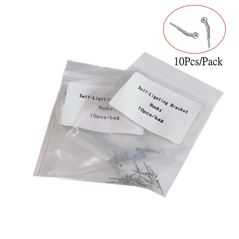 10Bag Dental High Quality Orthodontic Self-Ligating Bracket Hooks Crimpable Hook