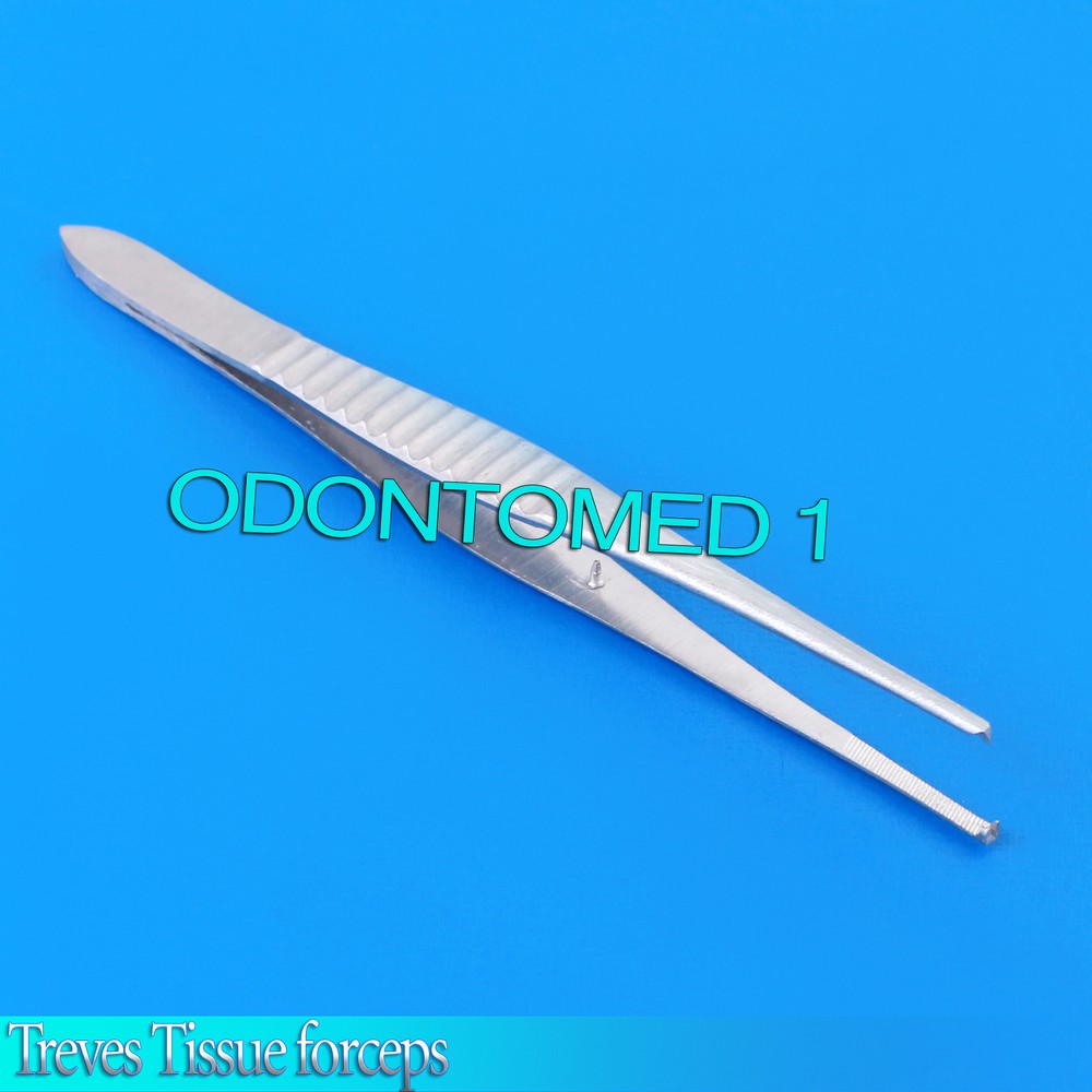 Treves Tissue forceps 6" 1x2 surgical Dental instruments