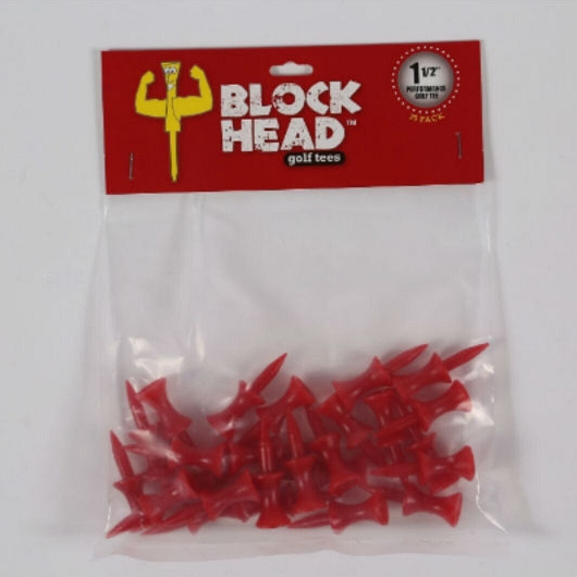 Block Head Plastic Step Golf Tees - Easy Tee Height System with Durable Plastic