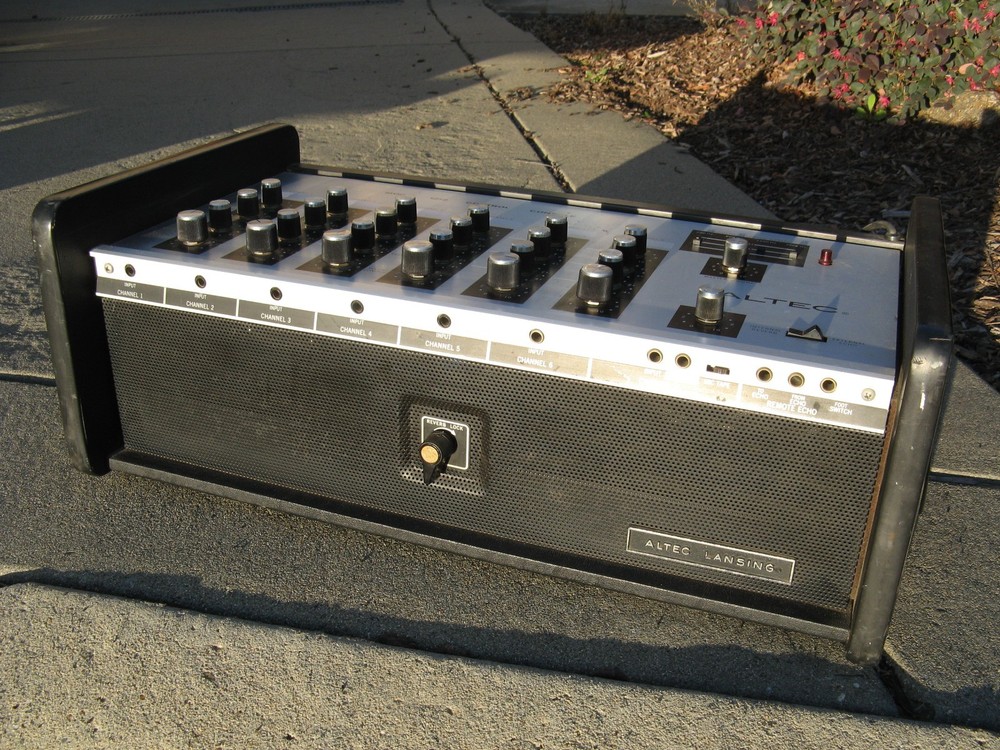Altec 1212 1212A control console PA Reverb Echo Rust Never Sleeps Needs Work