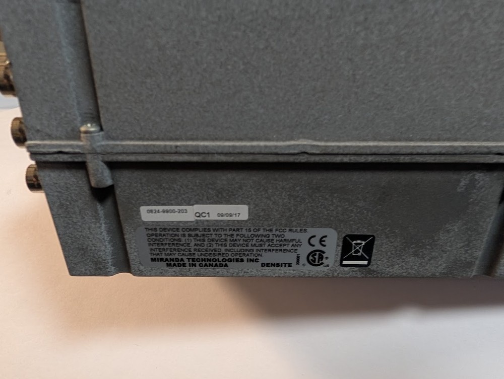 Miranda Grass Valley Densite 2 w/ 5x DEC-1003 & 2xz ENC-1103 Encoder-Decoder