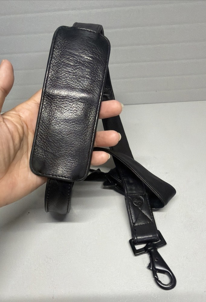 Vintg. Genuine Leather Replacement Shoulder Padded Adjust Leather Strap (Scully)