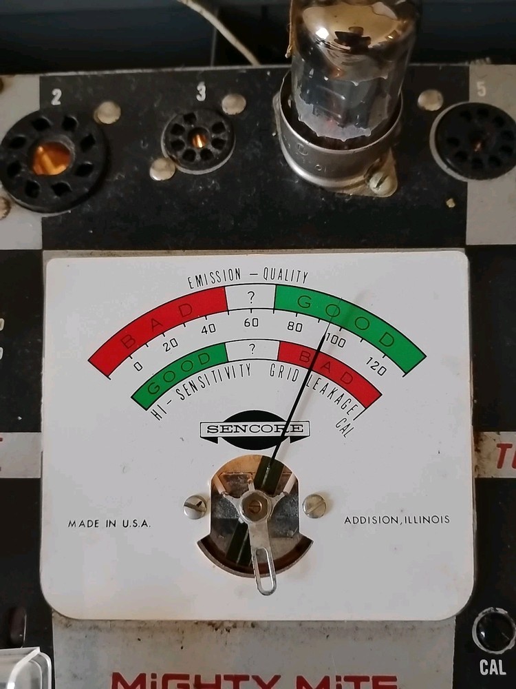 CROSLEY 12AU7 ECC82 Dark Plate Dual Triode TESTED NOS 95/120