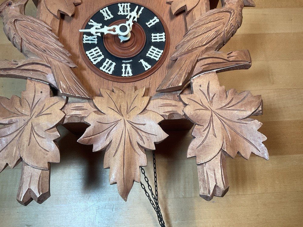 Vintage Regula Cuckoo Wood Clock Germany - No Weights - Untested