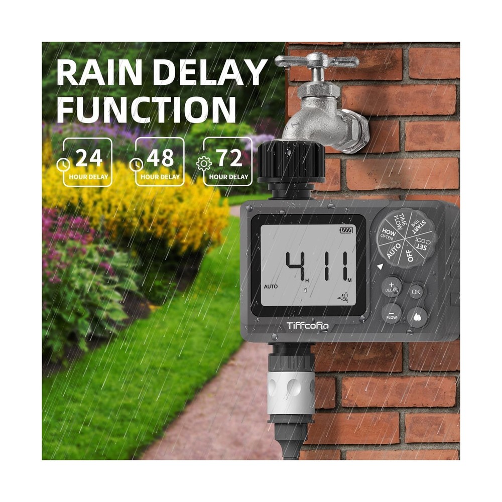 New Programmable Water Volume Control Sprinkler Timer, Water Durati... Fast Ship