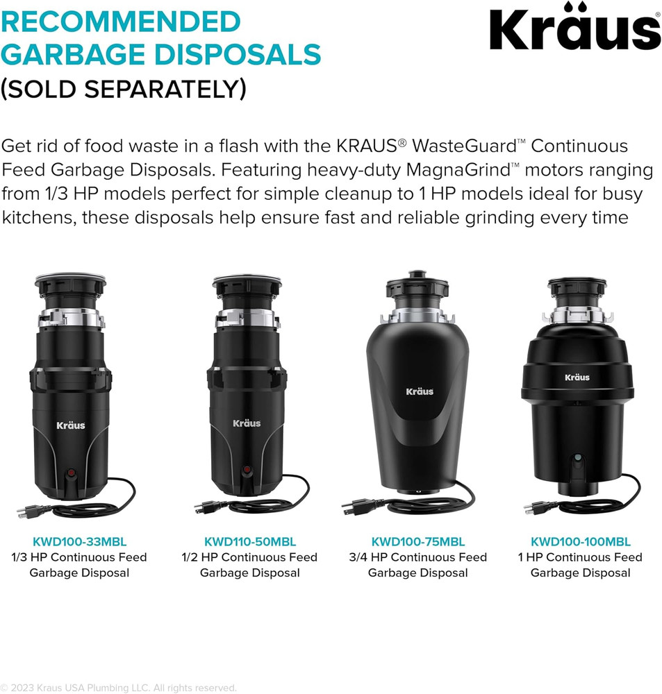 Flat-Top Garbage Disposal Air Switch Button in Matte Black, KWDB-20MB