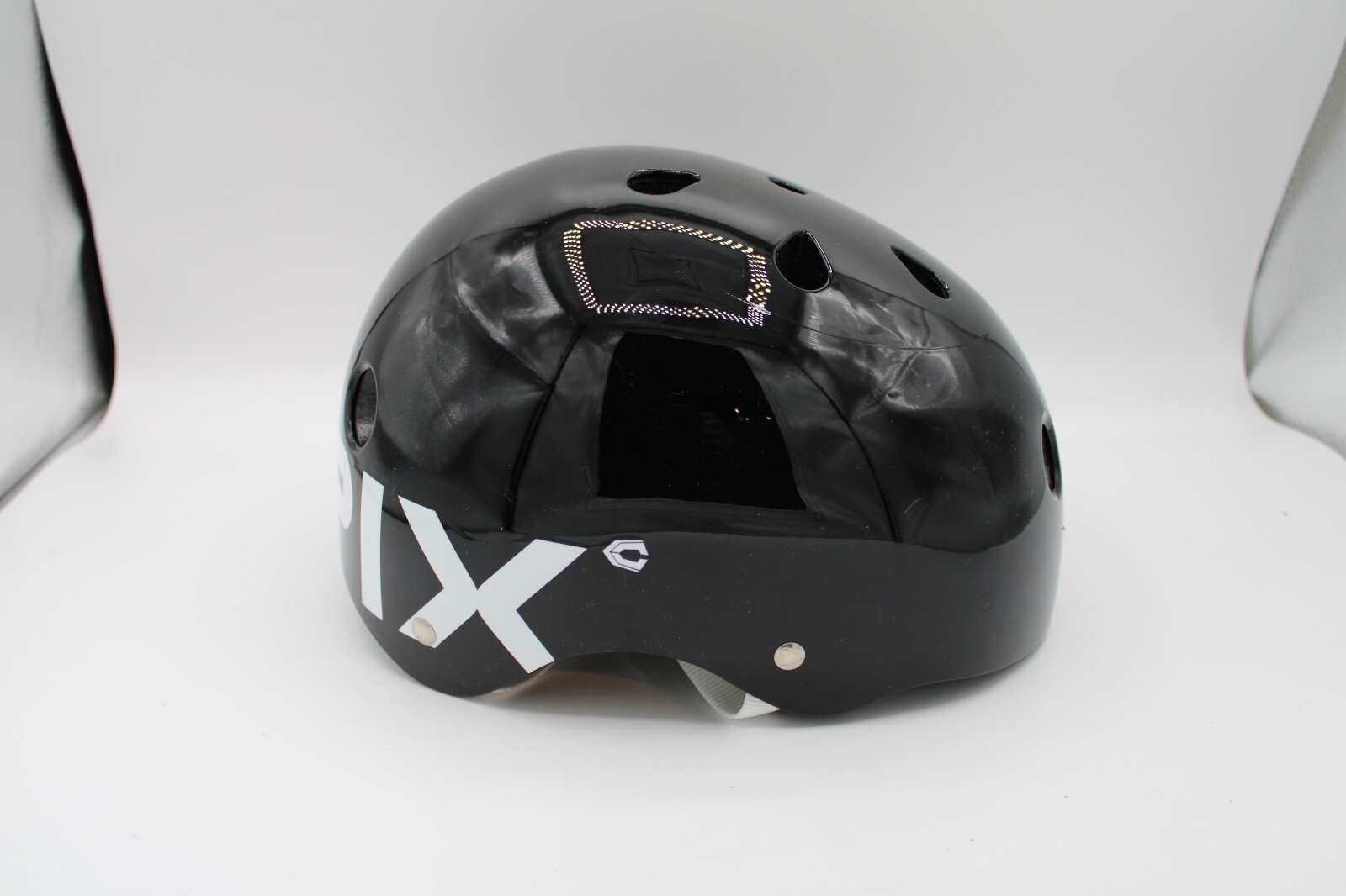 Capix Basher New Gloss Black L/XL Skate Helmet New In Box