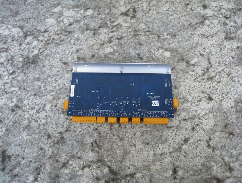 Galaxy Access Control 20-0235-10 635 DRM Dual Reader Module Circuit Board Used