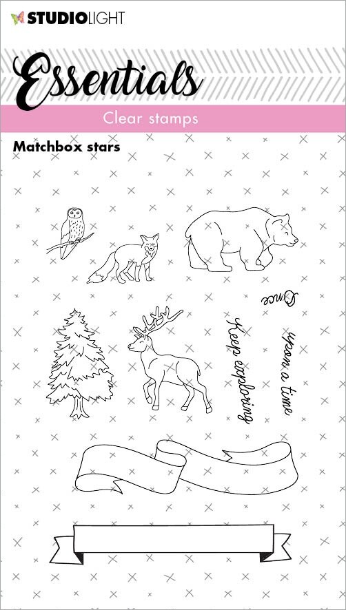 Studio Light Essentials Clear Stamp-Nr. 143, Matchbox Stars