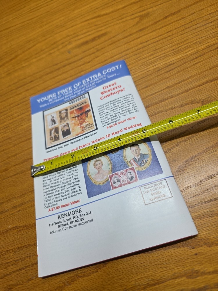 KENMORE Postage Stamp CATALOG 1993 Edition 51pg Magazine #16