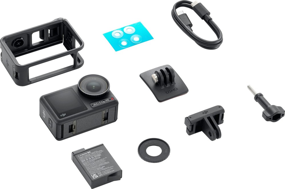 DJI Osmo Action 4 4K Action Camera Standard Bundle with 64G Card 2 Extra Batter