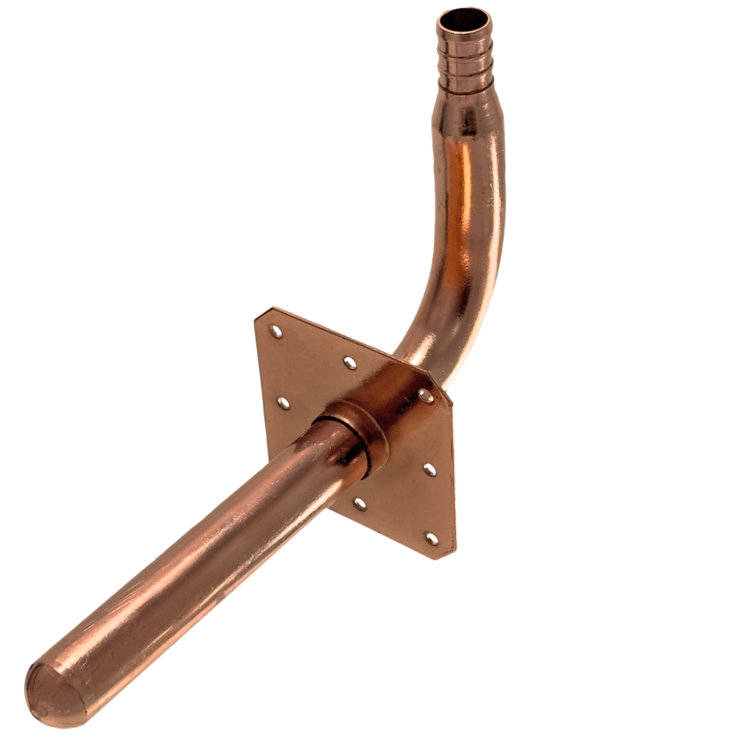 25 Pack XFITTING Pex-B Stub Out Elbow w/ Ear, 3-1/2" x 6", Copper, 1/2" PEX