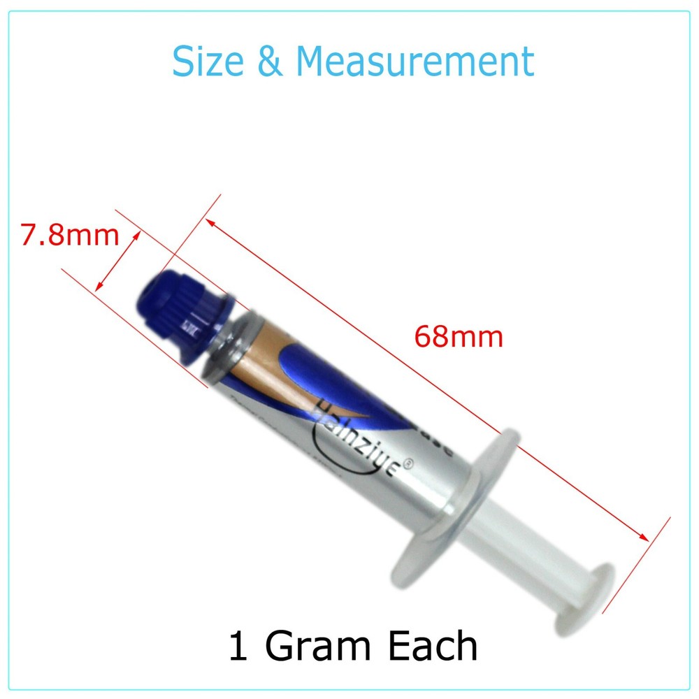 High Performance Silver Thermal Grease CPU Heatsink Compound Paste Syringe