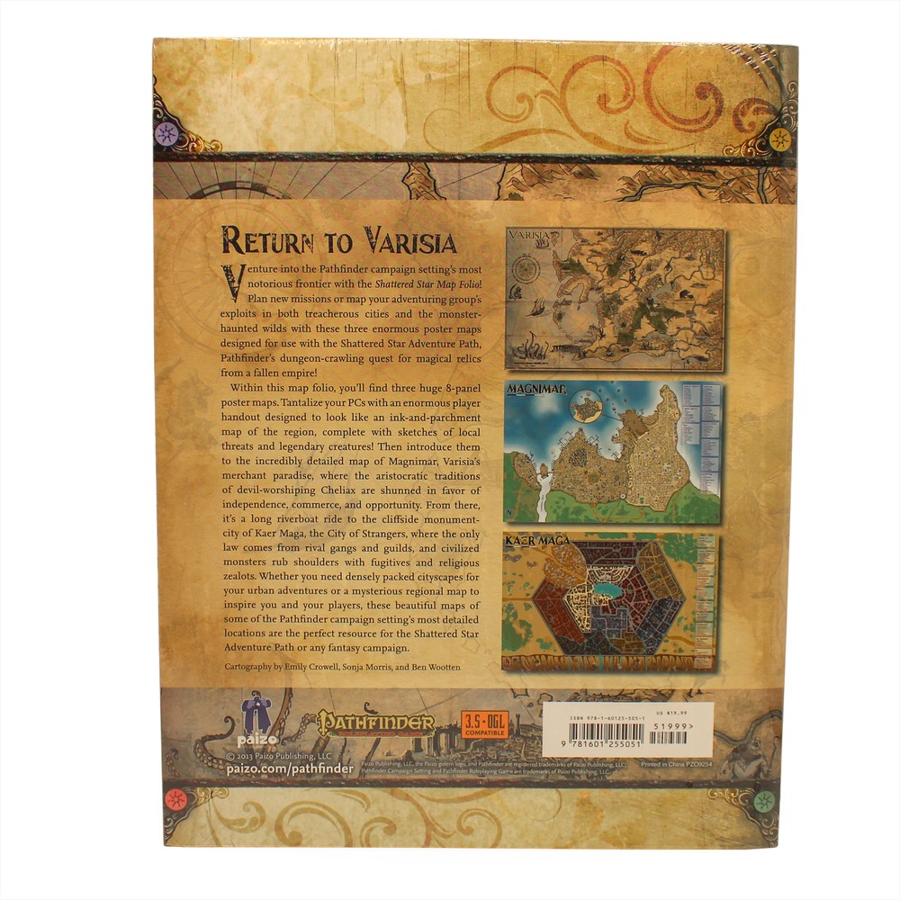 Pathfinder (RPG) Campaign Setting: Shattered Star Poster Map Folio
