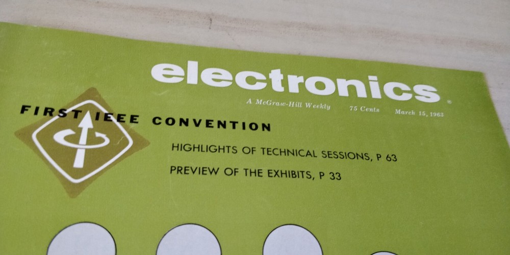 1963 - Electronics -First IEEE Brochure / Booklet