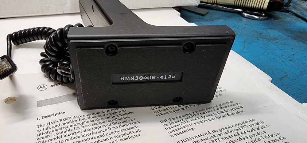 MOTOROLA HMN3000B DESK MICROPHONE