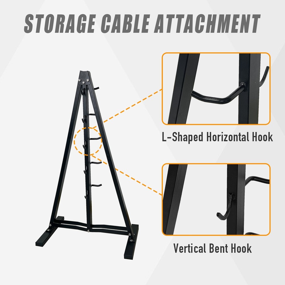 Storage Rack Lat Pulldown Attachments Stand Cable Rack for Home Gym Accessories