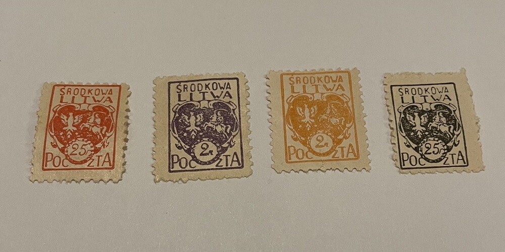 1920 Central Lithuania Stamps