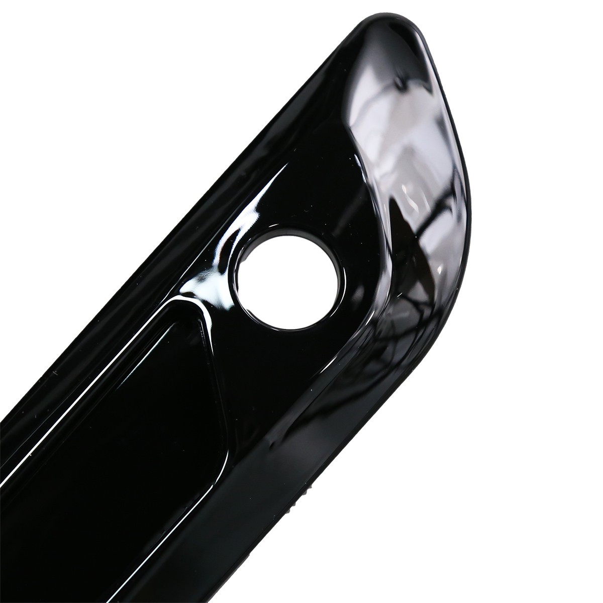 Black Hard Saddlebag Latch Cover&Smoke Reflectors For Harley Touring 2024 25 26