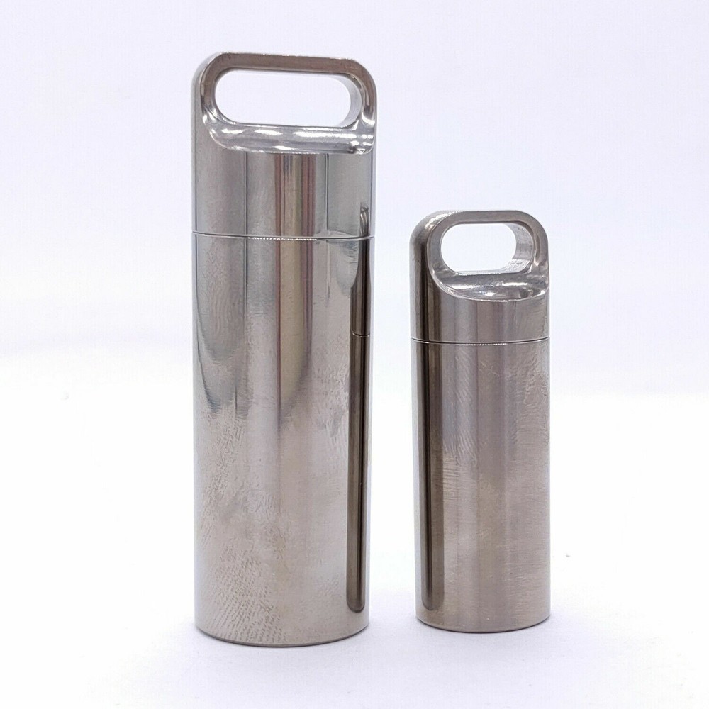 Solid Titanium Alloy Waterproof Medicine Pill Box Outdoor Survival Multi Tools