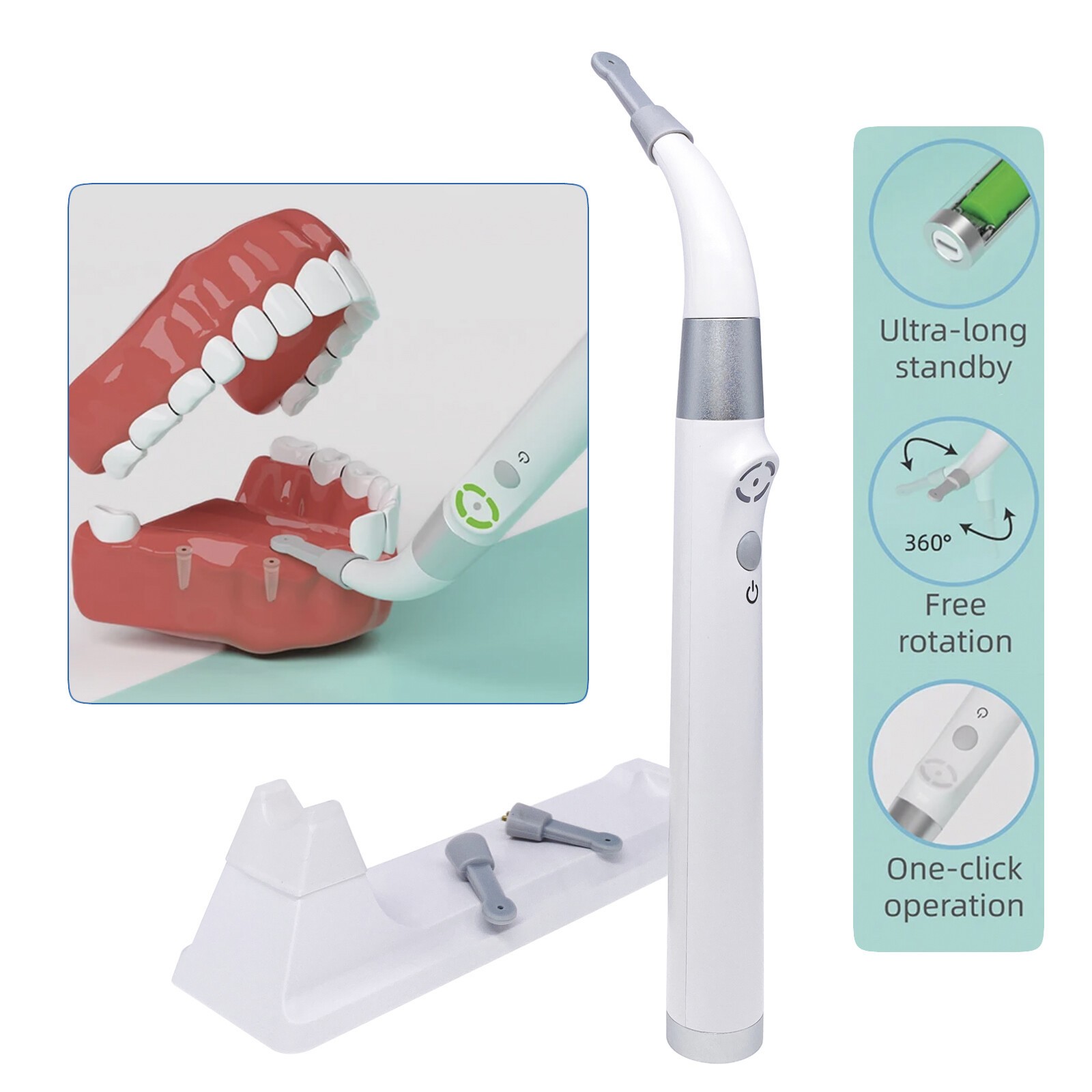 Dental Implant Locator Detector 360°Rotating Spotter Sensor+3Pcs Sensor USA