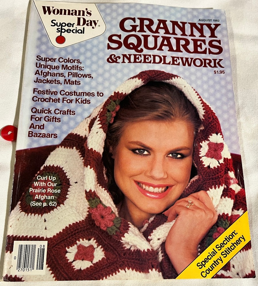 GRANNY SQUARES & Needlework - August 1982 - Women's Day Super Special