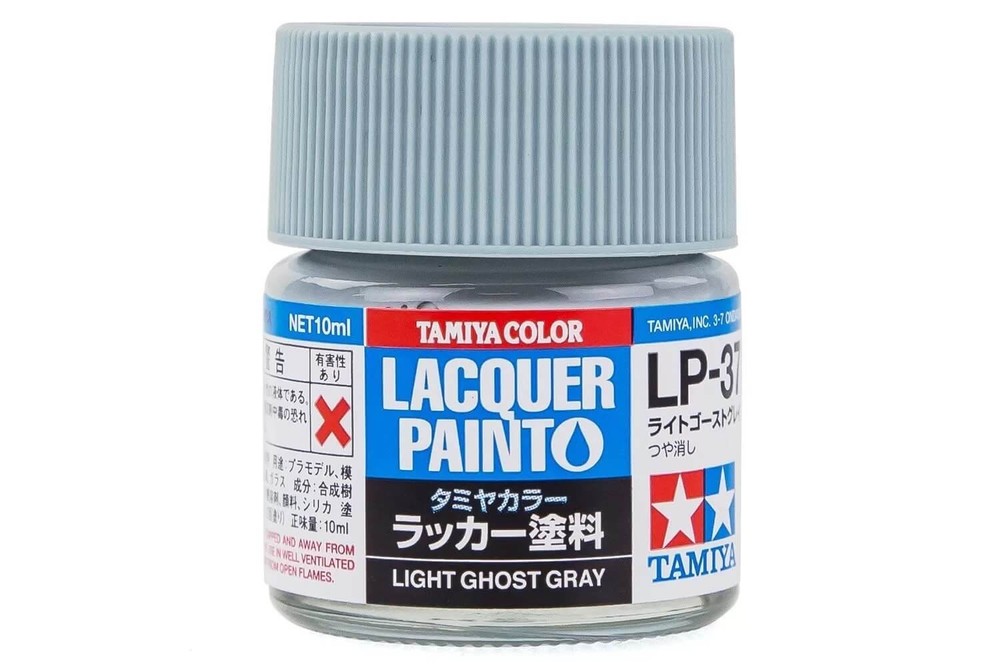 Tamiya Lacquer LP-37 Light Ghost Gray Paint Jar 82137