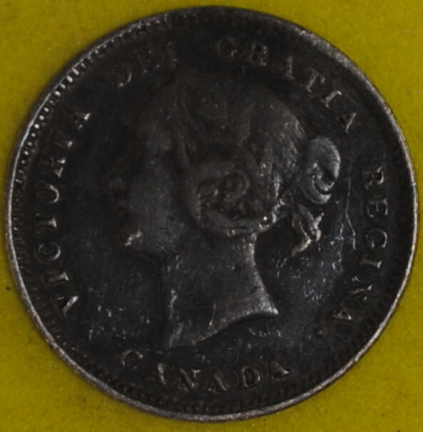 1885 Canada 5 Cents Fine