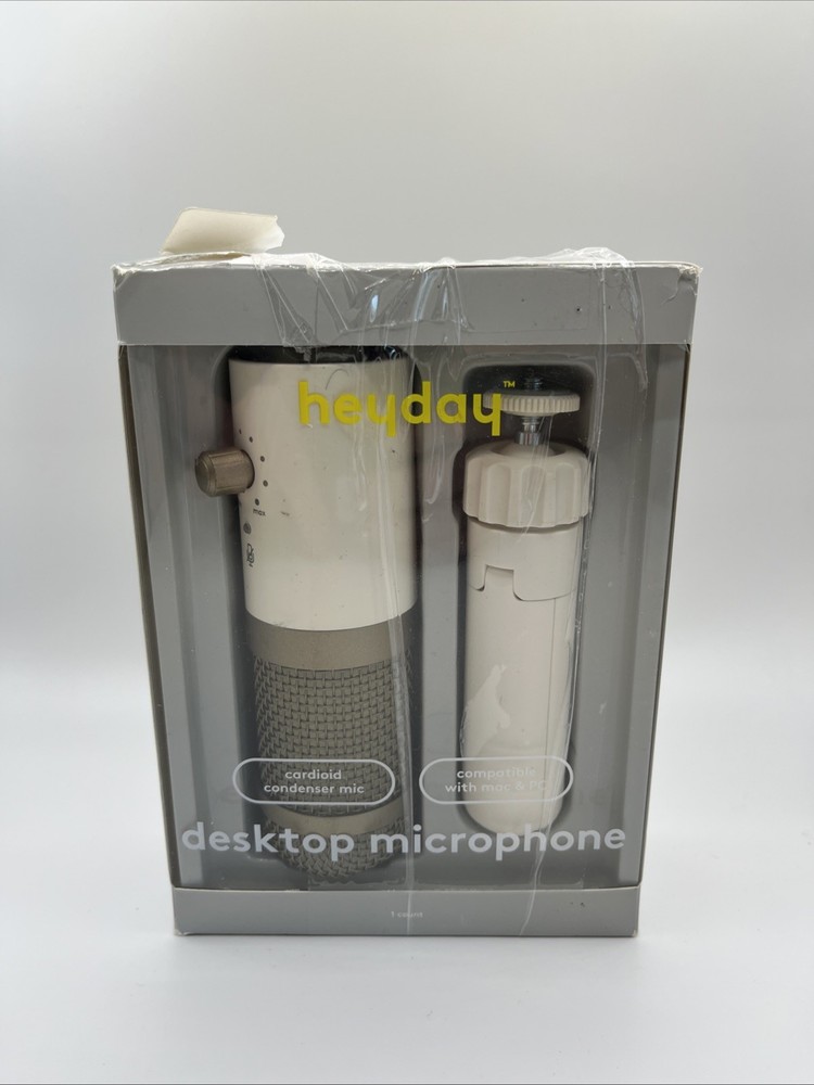 heyday - Desktop Microphone - Stone White - OPEN BOX
