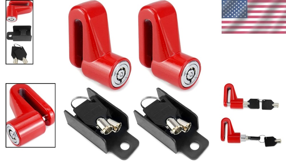 Heavy-Duty Disk Lock Set - Durable Security for Motorcycles & Bikes
