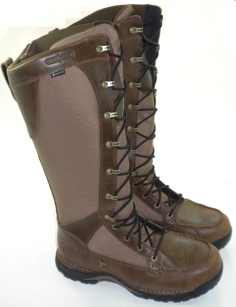 Danner 45041-12D Mens Size 12 D width 17" Sharptail Sidezip Snake Boot