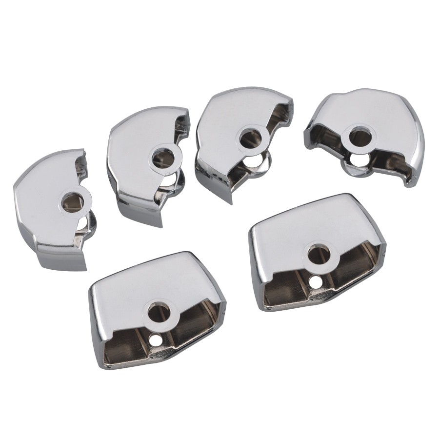 Chrome Hand Control Switch Housing Button Cover Cap Kit For Harley Softail/Dyna