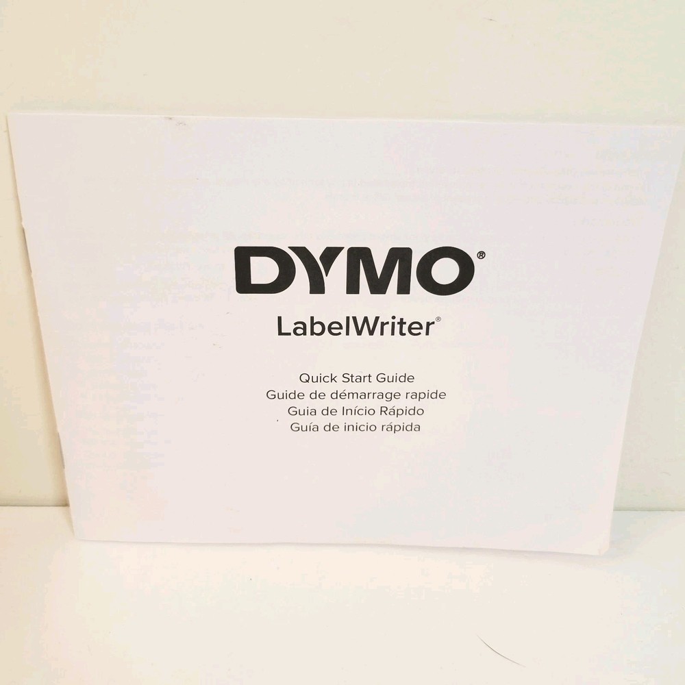 Dymo LabelWriter Quick Start Guide Manual Book ONLY