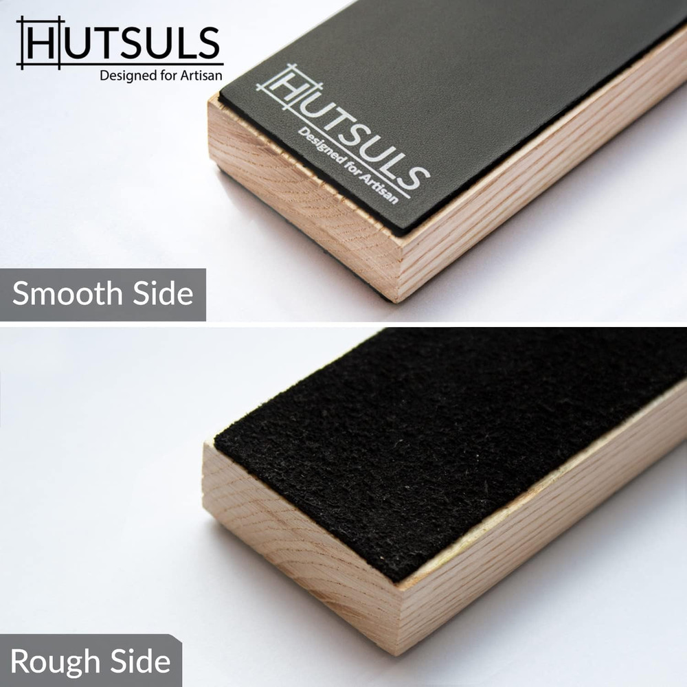 Leather Strop for Knife Sharpening - Get Razor-Sharp Edges with 3" X 9" Double S