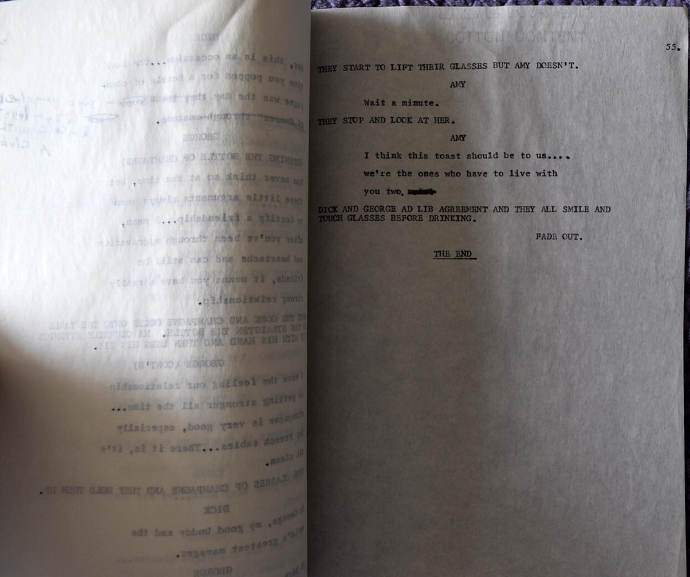 1970 " The New Dick Van Dyke Show " Original Type Written Screenplay Script