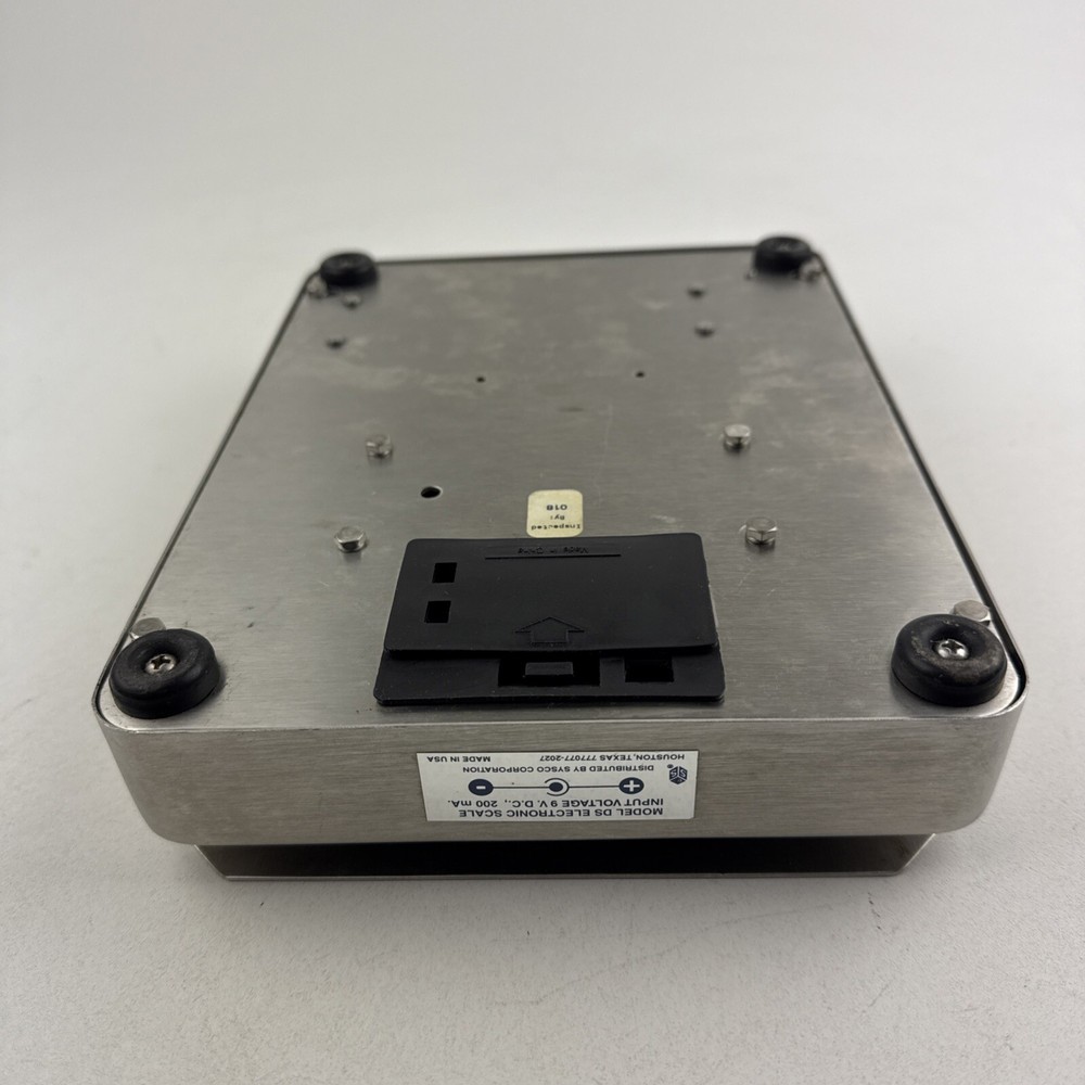 SYSCO Stainless Scale SDS-2 Model 5637491 3 lb Scale WORKING