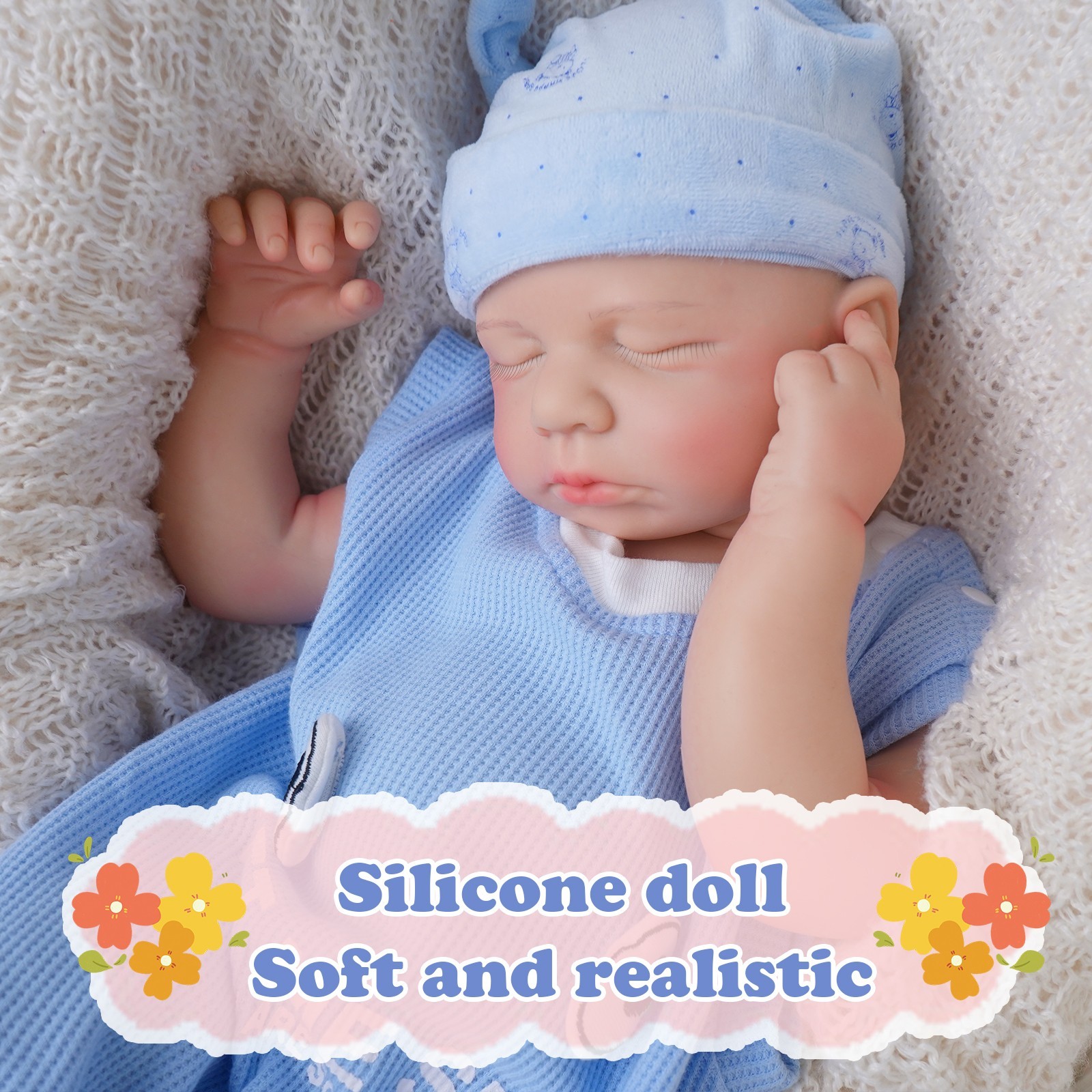 52cm Reborn doll, silicone doll, handmade, crafts, children's toys,gifts