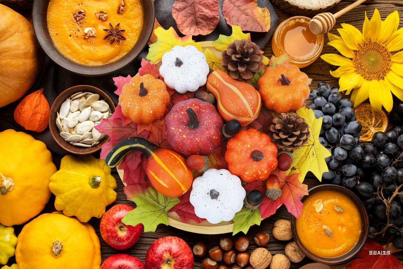 36PCS Mini Artificial Pumpkins Fall Decor Set - Realistic Small Mini, Style 2