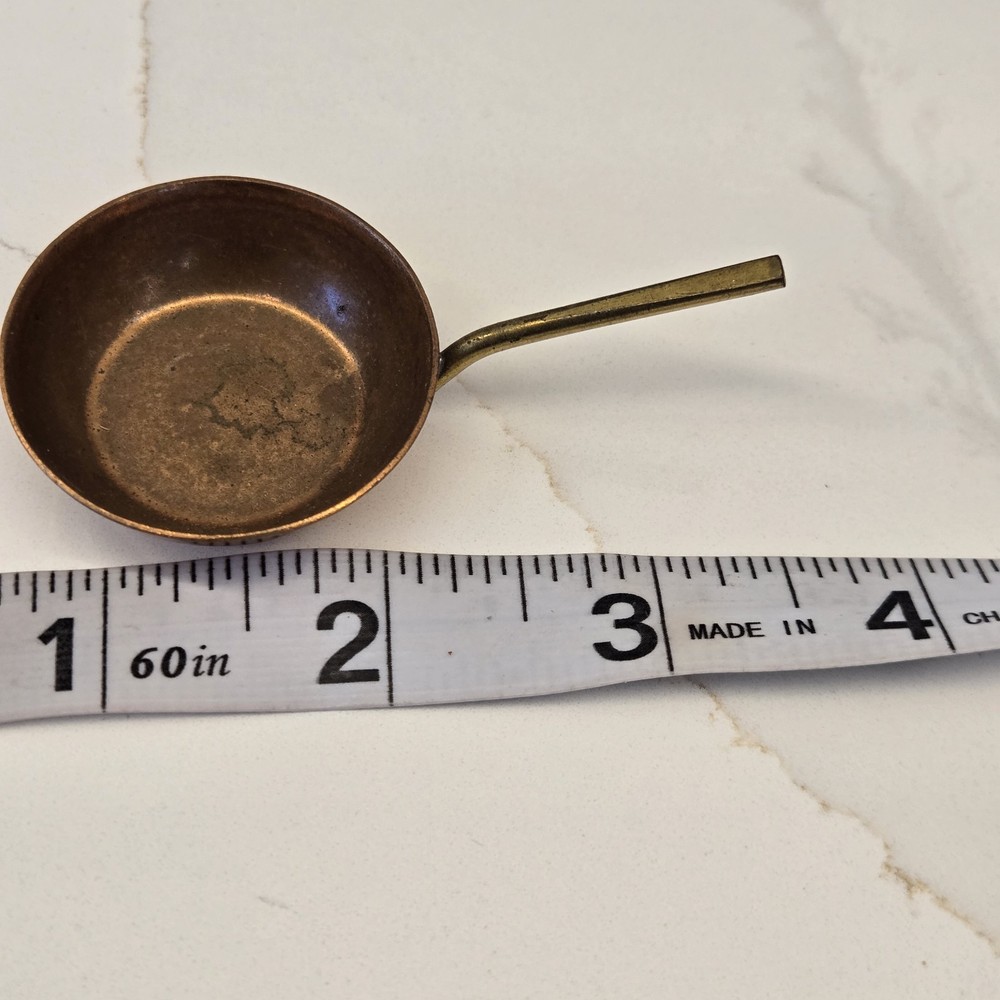 Copper Saute Pan - Small - Vintage 1"x3" long (with handle)