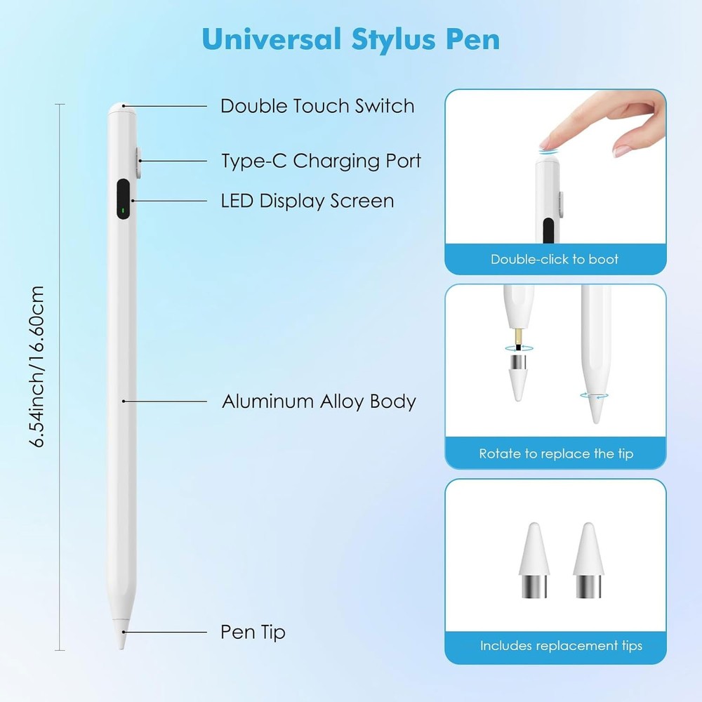 For Galaxy A05/A06/A07 - Active Digital Display Stylus Touch Pen Capacitive
